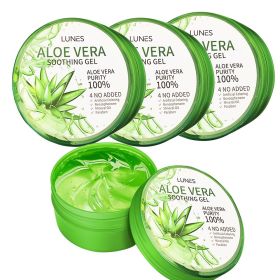 Korean Aloe Vera Soothing & Moisture Gel — 100% Pure Hydration (300ml) (Pack: 4packs)